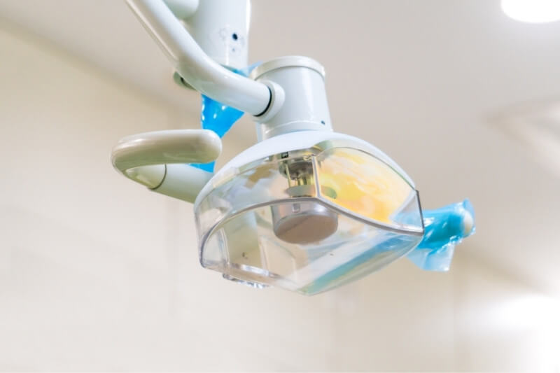 light above dental chair